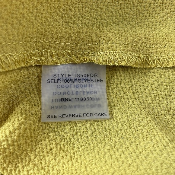 SugarLips Women’s Yellow V Neck Blouse with Butterfly Style Sleeves, size medium - Picture 6 of 9